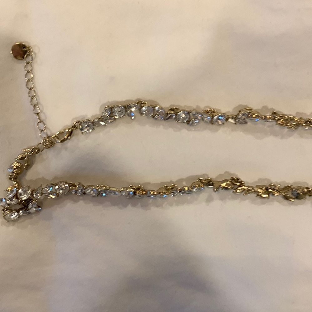 Cubic Zirconia tennis necklace / chocker
